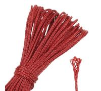 sourcing map 30Ft Braided Fishing Line, 200lb 1.1mm Diameter Multipurpose Utility Paracord Line Wind Chime String Kite Line for Camping, Hot Air Balloon, Outdoor Survival, Red
