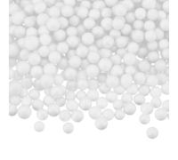 sourcing map 30g Foam Beads, 4-6mm Mini Foam Balls Small Polystyrene Beads for DIY Craft Supplies Wedding Party Decorations, White