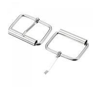 sourcing map 30mm(1.18") Metal Roller Buckles for Belts Bags Straps DIY Silver Tone 12pcs