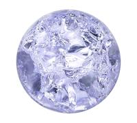 sourcing map 30mm/1.2" Crystal Sphere Ball Ice Cracked Glass Solid Decorative Sphere Crystal Ball Prop Ornament for Feng Shui Divination Fortune Telling Tabletop Fountain Decoration, Purple