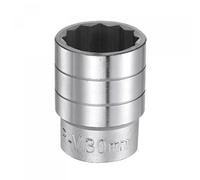 sourcing map 30mm 12 Point Shallow Socket 3/4" Drive Standard Metric CR-V