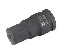 sourcing map 30mm Impact Hex Bit Socket, 3/4" Drive 110mm Length High Carbon Steel Metric Sizes