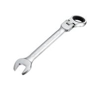 sourcing map 30mm Metric Flex-Head Ratchet Wrench Chrome Vanadium Steel 72-Tooth Ratcheting Combination Wrench Spanner for Car Bike Automotive Machine Repair
