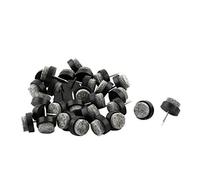 sourcingmap 30pcs 15mm Dia Table Chair Furniture Feet Legs Floor Protector Guard Felt Pad Nails Black