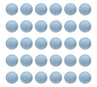 sourcing map 30pcs 16L Fabric Cloth Covered Button 10mm 3/8" Plastic Shank Round Sewing DIY Buttons Craft Replacement Button for Sewing Clothing Suits Coats Blouses Sweaters, Light Blue
