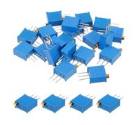 sourcing map 30Pcs 1K Ohm Multiturn Trimmer Potentiometer, 3296W Top Adjustable Variable Resistor High Precision Potentiometer for Precision Circuit Adjustment, DIY Electronics Projects