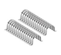 sourcing map 30pcs 2 3/4 Inch 70mm Conduit Clamps, M70 U Tube Pipe Clamp, Stainless Steel Rigid Pipe Strap, U Shaped Bracket with Two Hole for Pipe Tube Hose Wire Cord Fixing