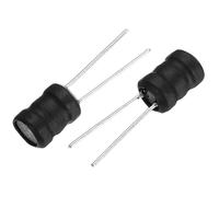 sourcing map 30Pcs 2 Leads Inductor Kit, 1.5mH Ferrite Core DIP Radial Power Choke Inductors Assortment Kit 8 x 15mm for Power Supply, Home Appliance, Digital Communication