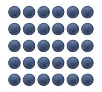 sourcing map 30pcs 24L Fabric Cloth Covered Button 15mm 5/8" Plastic Shank Round Sewing DIY Buttons Craft Replacement Button for Sewing Clothing Suits Coats Blouses Sweaters, Medium Blue