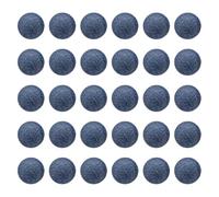 sourcing map 30pcs 24L Fabric Cloth Covered Button 15mm 5/8" Plastic Shank Round Sewing DIY Buttons Craft Replacement Button for Sewing Clothing Suits Coats Blouses Sweaters, Dark Blue