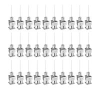 sourcing map 30pcs 27Gauge Stainless Steel Dispensing Needles, 1/2" All Metal Glue Needle Tube Blunt Tips Luer Lock for Thick Liquids, Ink, Glue, Lab Use