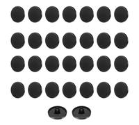 sourcing map 30pcs 28L Metal Round Flat Sewing Buttons 18mm Alloy Shank Craft Replacement Button for Men Women Suit Woolen Coat Shirt Trousers Sewing Crafts, Matt Black