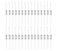 sourcing map 30Pcs 3.6 x 10mm Ceramic Fuse Lead Wire 250V Slow Blow Ceramic Fuses Miniature Fuses for LCD TV (T2A)