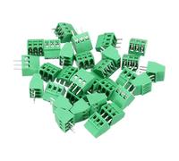 sourcing map 30PCS 3-Pin PCB Mount Screw Terminal Block Connectors 2.54mm/0.1inch Pitch Circuit Board Connectors for Home Appliances, Industrial Projects