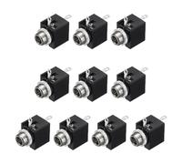 sourcing map 30Pcs 3 Pins Female 3.5mm Mono TS Jacks Plug Socket with Nuts | for Audio Headphone Radio PCB Panel CD Players