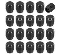sourcing map 30Pcs 3 Way 5 Way Guitar Toggle Switch Tip, Plastic Cross-Slot Push-in 5mm / 0.2" Toggle Pickup Switch Knob Tip for SQ ST TL Electric Guitar Replacement Parts, Black
