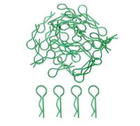 sourcing map 30pcs 30-Degree Angle RC Body Clips Bent Springy R Pins 20x1.0x7.3mm for All 1/8 1/10 1/12 Scale Model RC Car Crawler Truck,Shell Replacement Parts(Green)