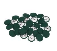 sourcing map 30pcs 32L Fabric Cloth Covered Button 20mm Metal Shank Round Sewing Buttons for Suits Dress Blouses, Army Green