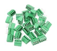 sourcing map 30PCS 4-Pin PCB Mount Screw Terminal Block Connectors 2.54mm/0.1inch Pitch Circuit Board Connectors for Home Appliances, Industrial Projects