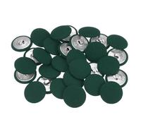 sourcing map 30pcs 40L Fabric Cloth Covered Button 25mm Metal Shank Round Sewing Buttons for Suits Dress Blouses, Army Green