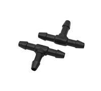 sourcingmap 30Pcs 4mm Inner Dia T Shape Plastic Joiner Water Fuel Tube Connector