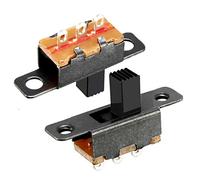 sourcing map 30Pcs 4mm Vertical Slide Switch SPDT 2 Position 3 Terminals PCB Panel Latching