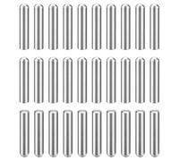 sourcing map 30Pcs 4mm x 20mm Dowel Pins, 304 Stainless Steel Cylindrical Round Head Shelves Support Pegs Locating Pin for Bookshelf Cabinet Furniture Component, GB831, Silver