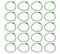 sourcing map 30Pcs 5 Inch Ball Bead Chain, Metal Ball Chain with Connectors for Keychain Hanging Ornament Tag Jewelry Necklace Christmas Decoration,Green