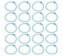 sourcing map 30Pcs 5 Inch Ball Bead Chain, Metal Ball Chain with Connectors for Keychain Hanging Ornament Tag Jewelry Necklace Christmas Decoration,Light Blue