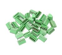 sourcing map 30PCS 5-Pin PCB Mount Screw Terminal Block Connectors 2.54mm/0.1inch Pitch Circuit Board Connectors for Home Appliances, Industrial Projects