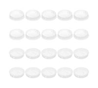 sourcing map 30Pcs 50mm/1.97" Circular Soffit Air Vents, Plastic Soffit Vent Cover, Round Mesh Hole Louver for Bathroom Kitchen Cabinet Wardrobe, White