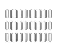 sourcing map 30Pcs 5mm x 15mm Dowel Pins, 304 Stainless Steel Cylindrical Round Head Shelves Support Pegs Locating Pin for Bookshelf Cabinet Furniture Component, GB831, Silver
