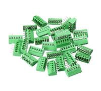 sourcing map 30PCS 6-Pin PCB Mount Screw Terminal Block Connectors 2.54mm/0.1inch Pitch Circuit Board Connectors for Home Appliances, Industrial Projects