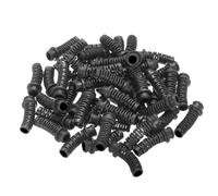 sourcing map 30pcs 6mm Strain Relief Cord Connector Cable Bushing Boot Sleeve Flexible Spiral for Electric Cable Cord Insulation Protection