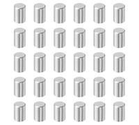 sourcing map 30Pcs 6mm x 10mm Dowel Pins, 304 Stainless Steel Cylindrical Shelves Support Pegs Locating Pin Shelf Fasten Elements for Bookshelf Cabinet Furniture Component (GB119), Silver