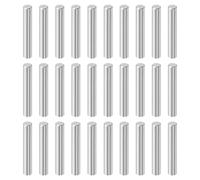 sourcing map 30Pcs 6mm x 35mm Dowel Pins, 304 Stainless Steel Cylindrical Shelves Support Pegs Locating Pin Shelf Fasten Elements for Bookshelf Cabinet Furniture Component (GB119), Silver