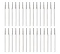 sourcing map 30pcs 80 Grits Diamond Hole Saw Cylindrical Head Grinding Drill Bits 1.8mm Cylinder Head Carving Drilling Hole Tools with 2.35mm(3/32") Shank for Gems Glass Agate Jade Emerald