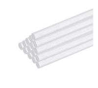 sourcing map 30pcs Acrylic Round Rods 1/8" x 8" Clear Acrylic Dowel Rods Sticks Plastic Sticks Strip for DIY Crafts Lighting Gardening Decorations - 3mm x 200mm
