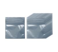 sourcing map 30pcs Antistatic Bags 3.1" x 3.5" Double-Layer Anti Static Resealable ESD Shielding Bag for GPU Hard Drive HDD SSD LED Lights Electronic Device, Semi-Transparent Dark Grey