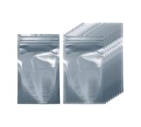 sourcing map 30pcs Antistatic Bags 5.9" x 3.5" Double-Layer Anti Static Resealable ESD Shielding Bag for GPU Hard Drive HDD SSD LED Lights Electronic Device, Semi-Transparent Dark Grey