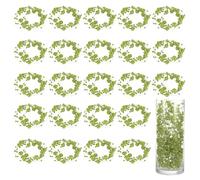 sourcing map 30pcs Artificial Pearl String for Floating Candle, 4.4 ft Beads Pearl, Green