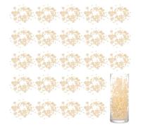 sourcing map 30pcs Artificial Pearl String for Floating Candle, 4.4 Ft, Champagne Gold