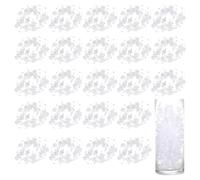sourcing map 30pcs Artificial Pearl String for Floating Candle, 4.4 ft Floating Faux Beads Pearl for Centerpiece Vases Filler Wedding Christmas Party Garland Decoration (White)