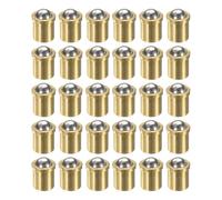 sourcing map 30pcs Ball Point Spring Plungers 5x6mm Brass Precision Positioning Beads Ball Spring Plungers Ball Catch Latch for Door Cupboard Mechanical Devices Clamps Furniture