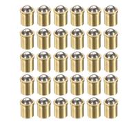 sourcing map 30pcs Ball Point Spring Plungers 6x7mm Brass Precision Positioning Beads Ball Spring Plungers Ball Catch Latch for Door Cupboard Mechanical Devices Clamps Furniture