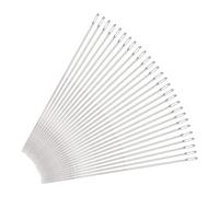 sourcing map 30Pcs Beading Needles Fine Thin Long Straight Sewing Embroidery Threads Stainless Steel 1.57 Inch