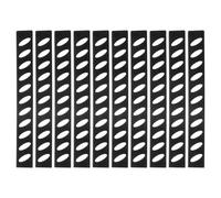 sourcing map 30Pcs Blade Edge Guards Knife Protector, 165x20x4.3mm Plastic Blade Edge Cover Sleeves Universal Knife Covers Sheath for Kitchen, Black