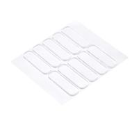 sourcing map 30Pcs Cabinet Door Bumper, Quiet Clear Door Slam Stopper - Rubber Soft Close Bumpers Self Adhesive Rubber Bumpers - 1.38 x 0.39 x 0.08 Inch for Shower, Drawers, Toilet Lids