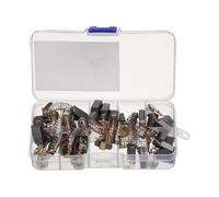 sourcing map 30pcs Carbon Brush 10 Different Sizes Grinder Brush Electric Motor Replacement Part Rotary Tool Cutting Machine Polisher Brushes for Repair Power Tools