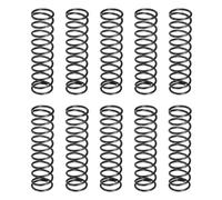 sourcing map 30Pcs Compression Spring, 12mm OD, 1.2mm Wire Size, 45mm Free Length, Spring Steel Construction Extended Mechanical Compression Springs for Shop and Home Repairs, Black